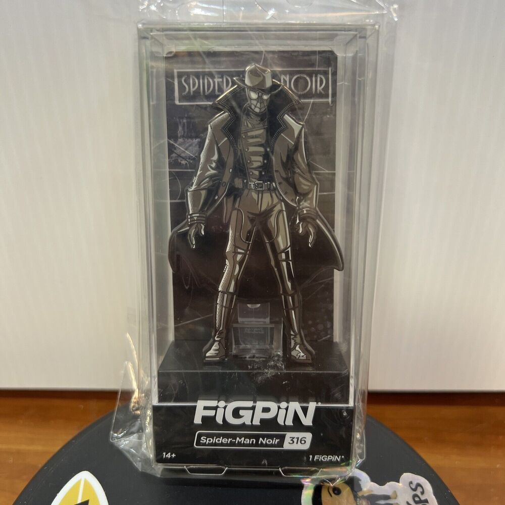Figpin 316 Spider-Man Noir PIN NEW Into the Spider-Verse Enameled Hard Case